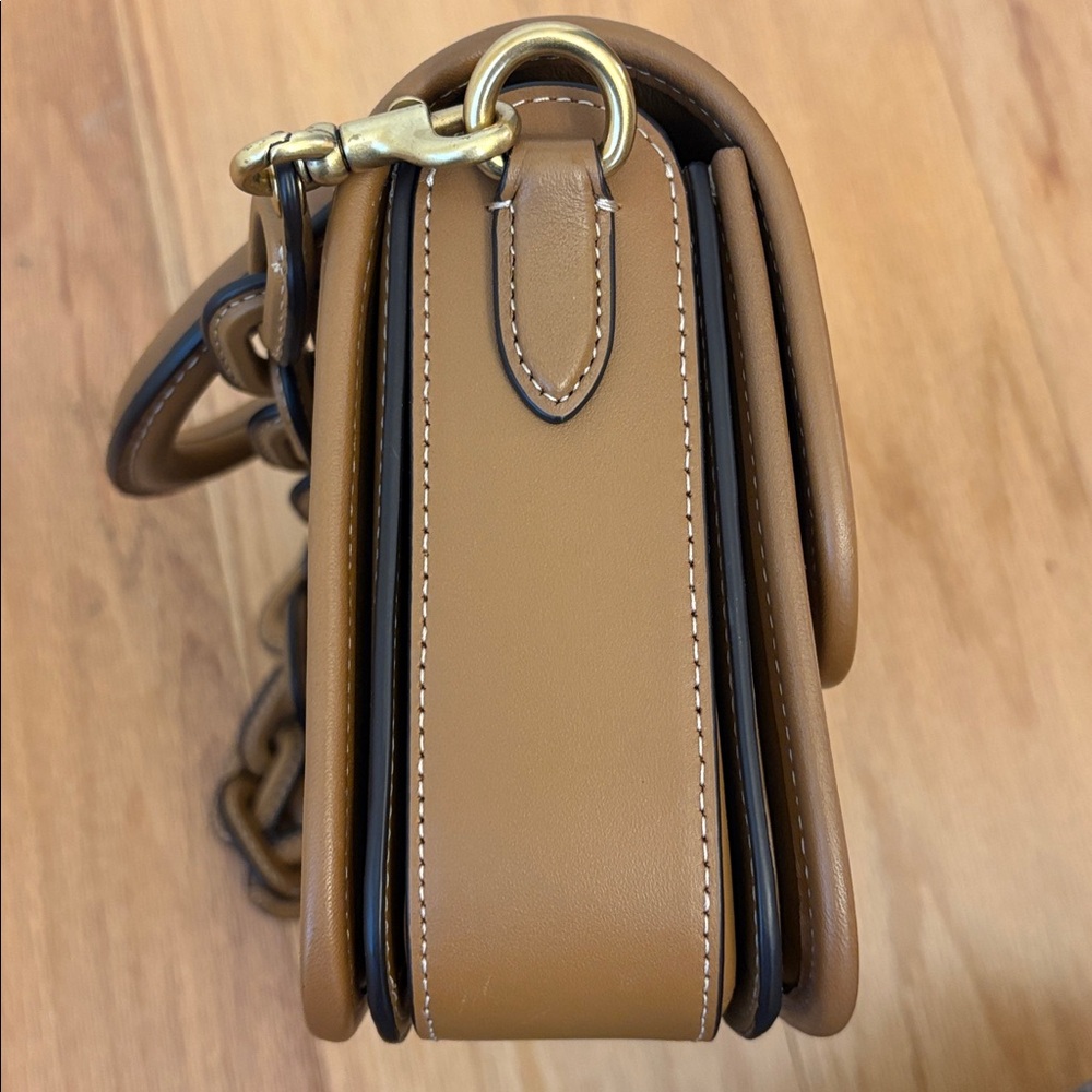 Coach x Tom Wesselmann Rogue Top Handle Glovetanned Leather Brass $895 Rare - Picture 8 of 17